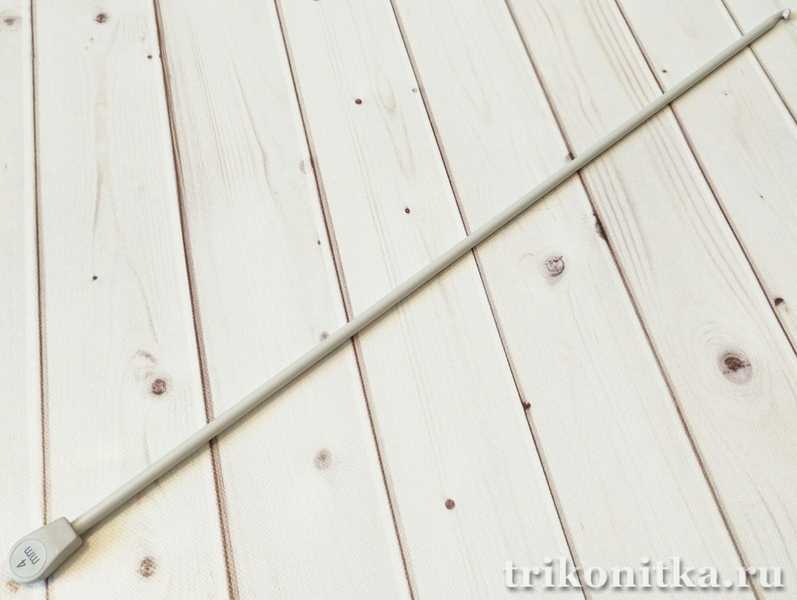 Крючок для тунисского вязания металл  36см, 4мм