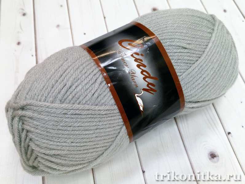 Cindy полушерсть "Светло-серый" Cindy полушерсть "Светло-серый"
