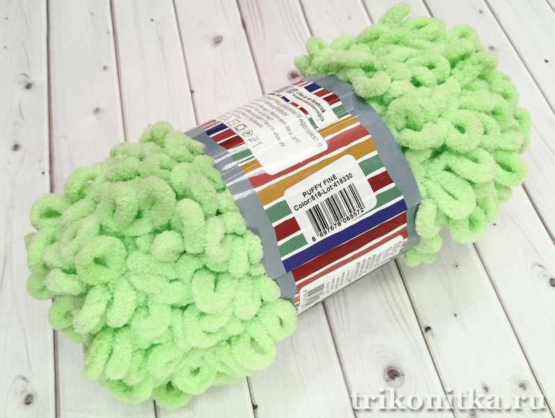 Alize puffy Fine 516 "Салат" Alize puffy Fine 516 "Салат"