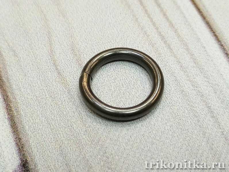 Кольцо разъемное черное 17х2мм