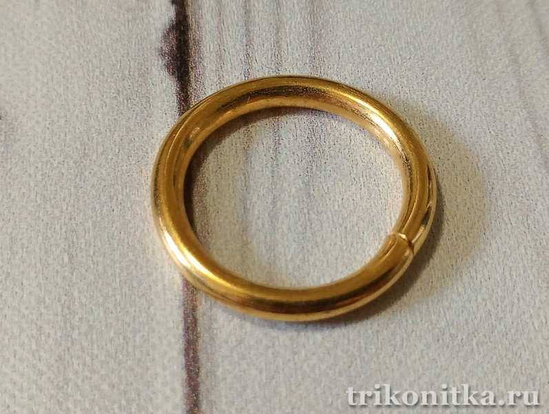 Кольцо разъемное золото 25х3мм